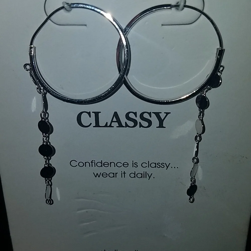NWT unwritten sterlingsilver earrings, $55